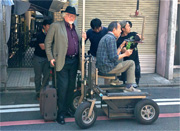 Stuart filming in Kyoto: The House of the Secret Codes NHK-BS, 2014